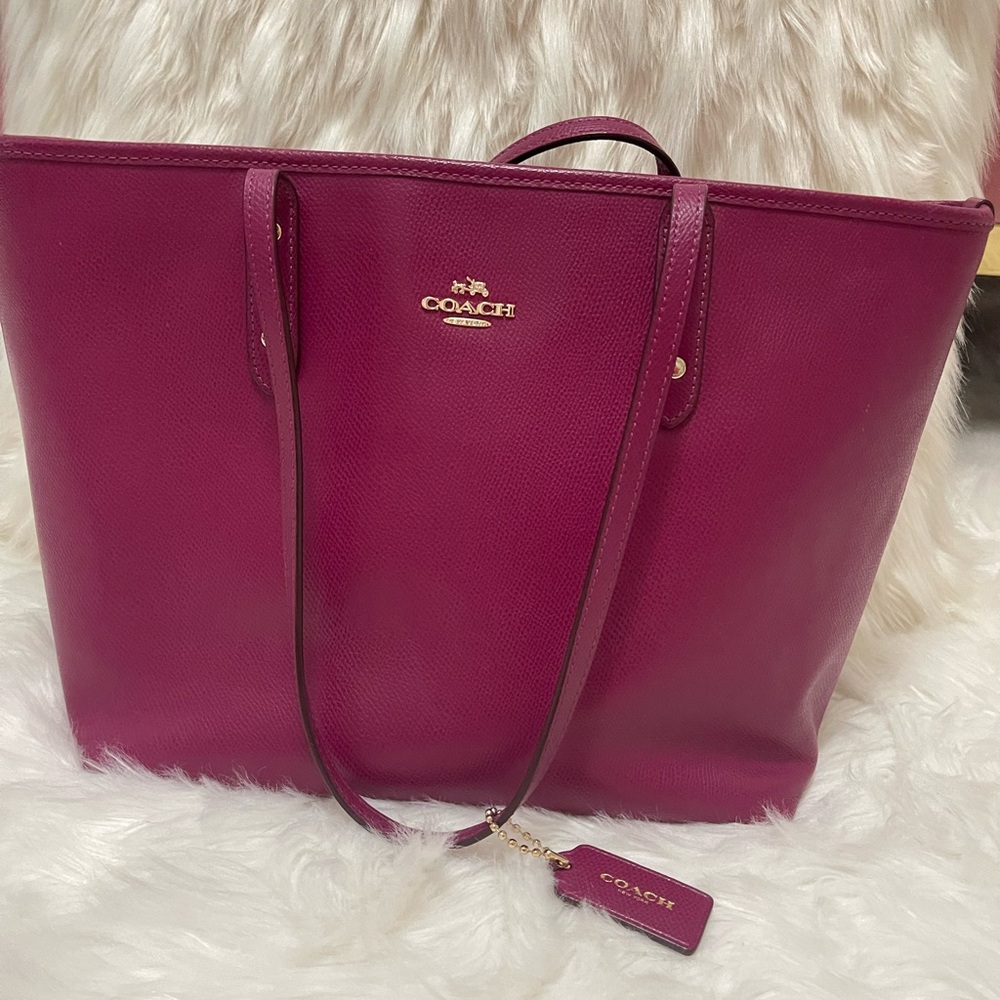 Coach Fuchsia Tote Bag